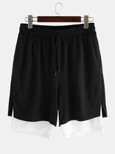 画像をギャラリービューアに読み込む, メンズスポーツ自転車ポケットエラスティックウエスト通気性Darwstringルーズフィットカジュアルショーツ