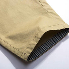 画像をギャラリービューアに読み込む, サマーメンズカジュアルショーツパンツソリッドカラーマルチポケットレジャーコットンカーゴショーツ