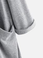 画像をギャラリービューアに読み込む, カジュアルな漫画プリント犬ポケット長袖フード付きドレス