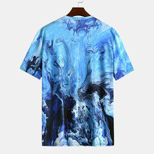 画像をギャラリービューアに読み込む, メンズサマー3Dプリントクルーネック半袖カジュアルTシャツ