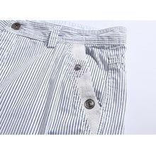 画像をギャラリービューアに読み込む, メンズアウトドアカジュアルストライプコットンカーゴショーツ