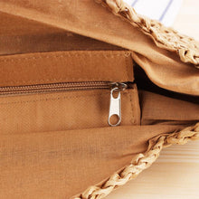 画像をギャラリービューアに読み込む, ボヘミアのわらショルダーバッグ
