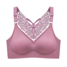 画像をギャラリービューアに読み込む, ノンワイヤーブラジャー 胸を小さく見せるブラ 完全無縫製 大きいサイズ バタフライビューティーバックデザイン