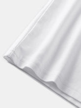 画像をギャラリービューアに読み込む, メンズフェザープリントコットン通気性ラウンドネックカジュアル半袖Tシャツ