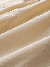 画像をギャラリービューアに読み込む, メンズカジュアルフォールドカラー100%コットンドローストリングルーズフィットカーフ丈パンツ