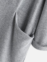 画像をギャラリービューアに読み込む, カジュアルな漫画プリント犬ポケット長袖フード付きドレス