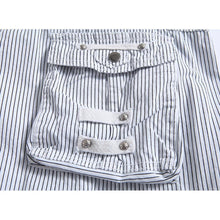 画像をギャラリービューアに読み込む, メンズアウトドアカジュアルストライプコットンカーゴショーツ