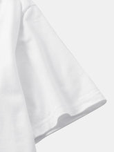 画像をギャラリービューアに読み込む, メンズフェザープリントコットン通気性ラウンドネックカジュアル半袖Tシャツ