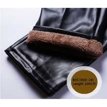 画像をギャラリービューアに読み込む, メンズウィンターPlusベルベット厚手ウォームPUレザーパンツ