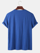 画像をギャラリービューアに読み込む, メンズソリッドカラーシティ東京テキストラウンドネックショートスリーブルーズTシャツ