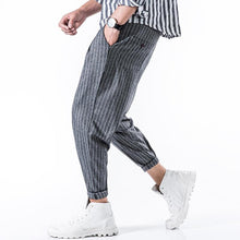 画像をギャラリービューアに読み込む, ストライププリントコットンハーレムパンツ

