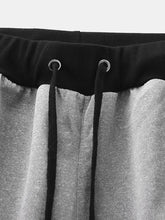 画像をギャラリービューアに読み込む, メンズカジュアルカラーブロックエラスティックウエストホームショーツ
