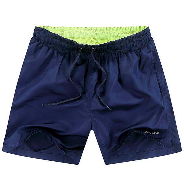 メンズサマーカジュアル弾性ウエストルーズビーチショーツ