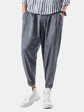 画像をギャラリービューアに読み込む, ストライププリントコットンハーレムパンツ
