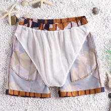 画像をギャラリービューアに読み込む, コントラストカラーストライプボードショーツ
