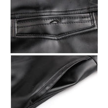 画像をギャラリービューアに読み込む, メンズウィンターPlusベルベット厚手ウォームPUレザーパンツ
