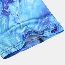 画像をギャラリービューアに読み込む, メンズサマー3Dプリントクルーネック半袖カジュアルTシャツ
