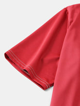 画像をギャラリービューアに読み込む, メンズカラーブロックブレスアブル＆シンカジュアルラウンドネックTシャツ
