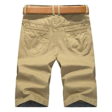 画像をギャラリービューアに読み込む, サマーメンズカジュアルショーツパンツソリッドカラーマルチポケットレジャーコットンカーゴショーツ
