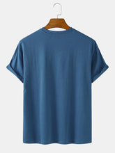 画像をギャラリービューアに読み込む, コットン漫画猫プリントコットンクルーネックベーシック半袖Tシャツ
